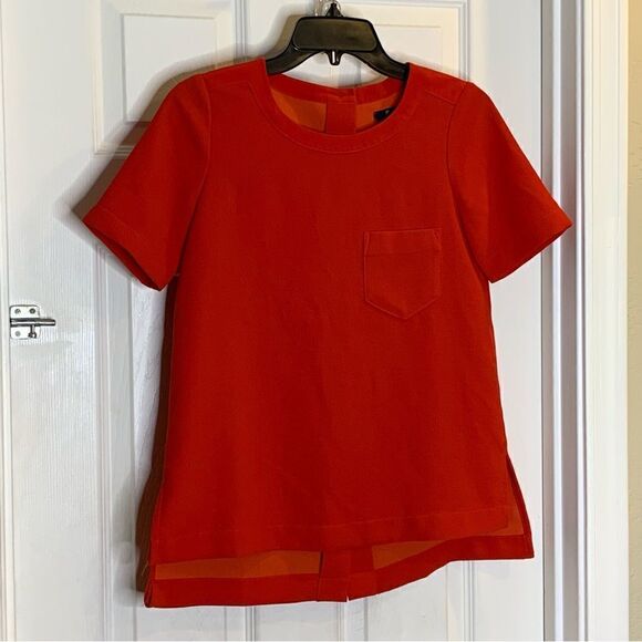 Madewell Industry Button Back Top Red Size XXS - Picture 4 of 10
